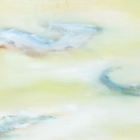 o.T.; (Aus der Serie "Mündungsgebiete"), Öl, Pigment auf Leinwand; 100x200 cm; 2013